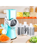 Rotary Cheese Grater, Manual Cheese Grater with Handle, 3 Drum Blades Cheese Shredder , Manual Potato Slicer Machine For Slicing,Vegetable and Fruit cutting Tools,Salad Cutting