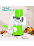 Rotary Cheese Grater, Manual Cheese Grater with Handle, 3 Drum Blades Cheese Shredder , Manual Potato Slicer Machine For Slicing,Vegetable and Fruit cutting Tools,Salad Cutting