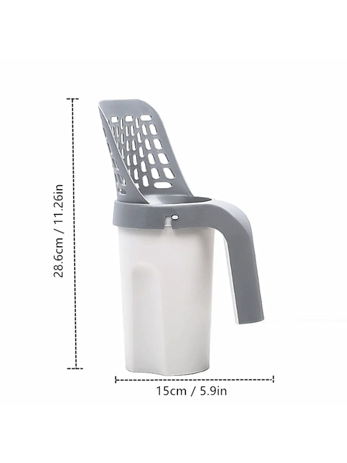 Cat Litter Scoop,Cat Litter Scooper,Pet Litter Scoop, All-In-One Design, Pet Cleaning Tool , All In One Cat Litter Scoop,All-In-One Detachable Plastic Cat Litter Scoop With Fragrant Waste Bag, Portable