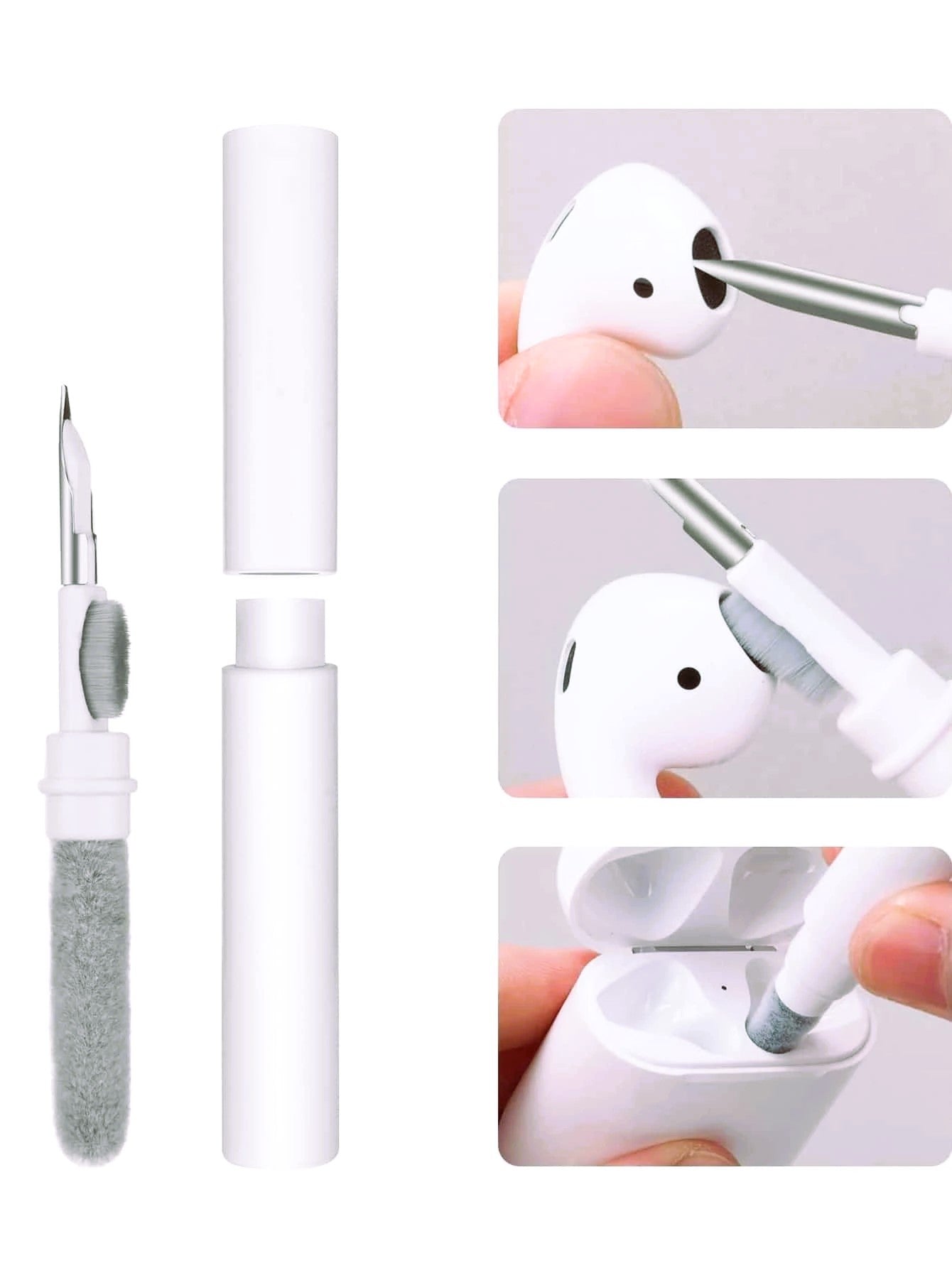 Earbuds Cleaning kit for , Phone Cleaner kit with Brush for Earbuds Cleaner, Wireless Earphones,Laptop, Camera cleaner Kit