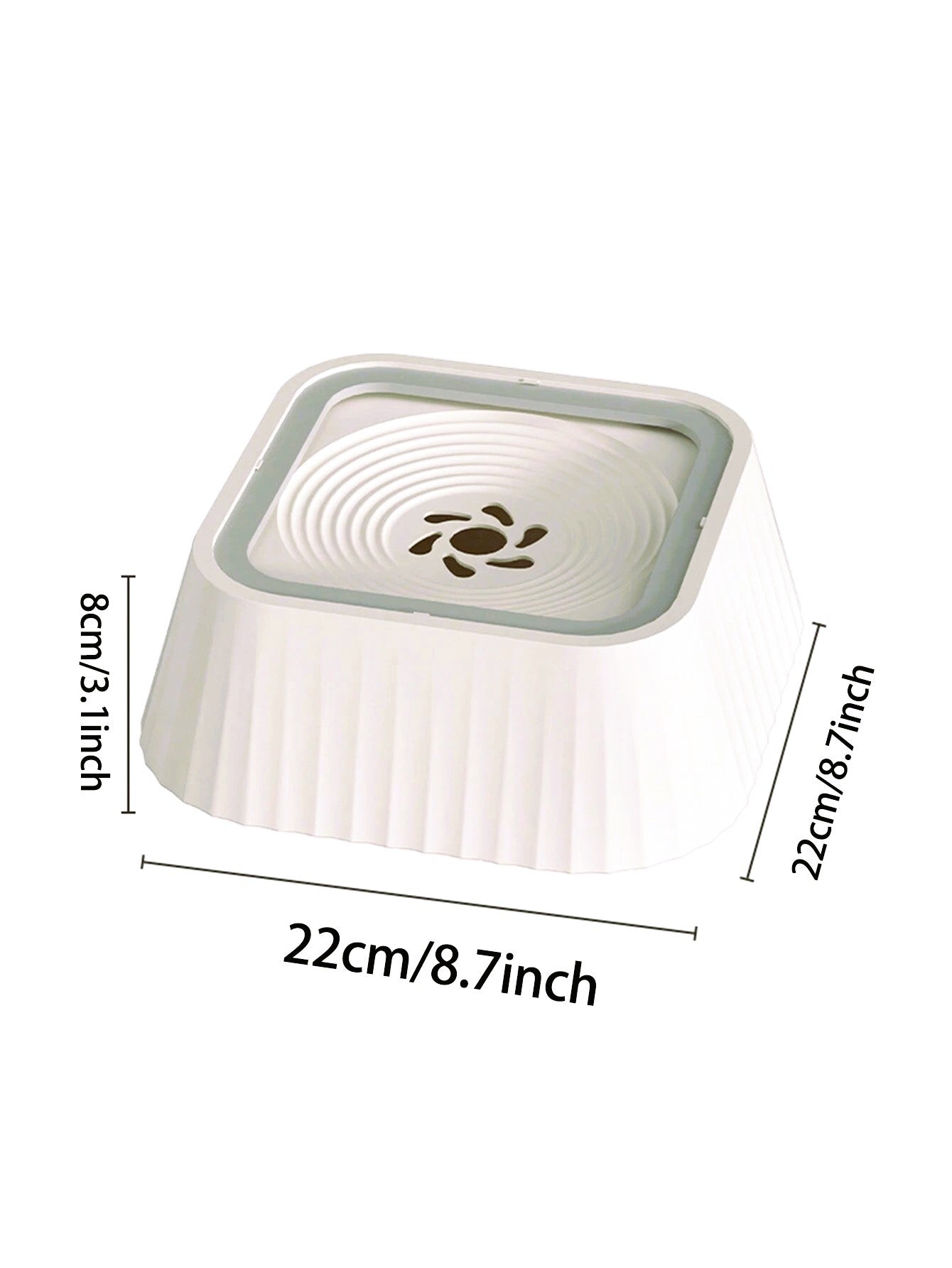 Pet Water Bowl , Dog and Cat Water Bowl,White Pet Float Bowl Non-Spill Water Dispenser Cat/Dog Drinking Machine Pet Supplies,Dog Water Bowl Non Spill,  Pet Water Bowl No Drip Slow Water Feeder