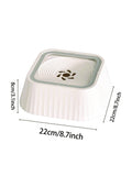 Pet Water Bowl , Dog and Cat Water Bowl,White Pet Float Bowl Non-Spill Water Dispenser Cat/Dog Drinking Machine Pet Supplies,Dog Water Bowl Non Spill,  Pet Water Bowl No Drip Slow Water Feeder
