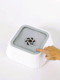 Pet Water Bowl , Dog and Cat Water Bowl,White Pet Float Bowl Non-Spill Water Dispenser Cat/Dog Drinking Machine Pet Supplies,Dog Water Bowl Non Spill,  Pet Water Bowl No Drip Slow Water Feeder