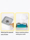 Pet Water Bowl , Dog and Cat Water Bowl,White Pet Float Bowl Non-Spill Water Dispenser Cat/Dog Drinking Machine Pet Supplies,Dog Water Bowl Non Spill,  Pet Water Bowl No Drip Slow Water Feeder