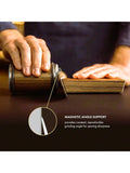 2 In 1 Adjustable Angle Knife Sharpener, For Kitchen Knives sharpener,Rolling Knife Sharpener Tool Kit, Multi-Angle Magnetic Roller Sharpeners for Kitchen Knives, Diamond&Ceramic Knife Sharpening System Set,12&15&20&25 Degree Sharpening