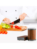 2 In 1 Adjustable Angle Knife Sharpener, For Kitchen Knives sharpener,Rolling Knife Sharpener Tool Kit, Multi-Angle Magnetic Roller Sharpeners for Kitchen Knives, Diamond&Ceramic Knife Sharpening System Set,12&15&20&25 Degree Sharpening