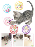 Cat Toys,Pet Toys,Colorful Caged Mice Relieve Boredom Fun And Fun Toy Set ,Keep Your Cat Entertained With Interactive Rolling Balls & Mouse Toys