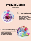 Cat Toys,Pet Toys,Colorful Caged Mice Relieve Boredom Fun And Fun Toy Set ,Keep Your Cat Entertained With Interactive Rolling Balls & Mouse Toys