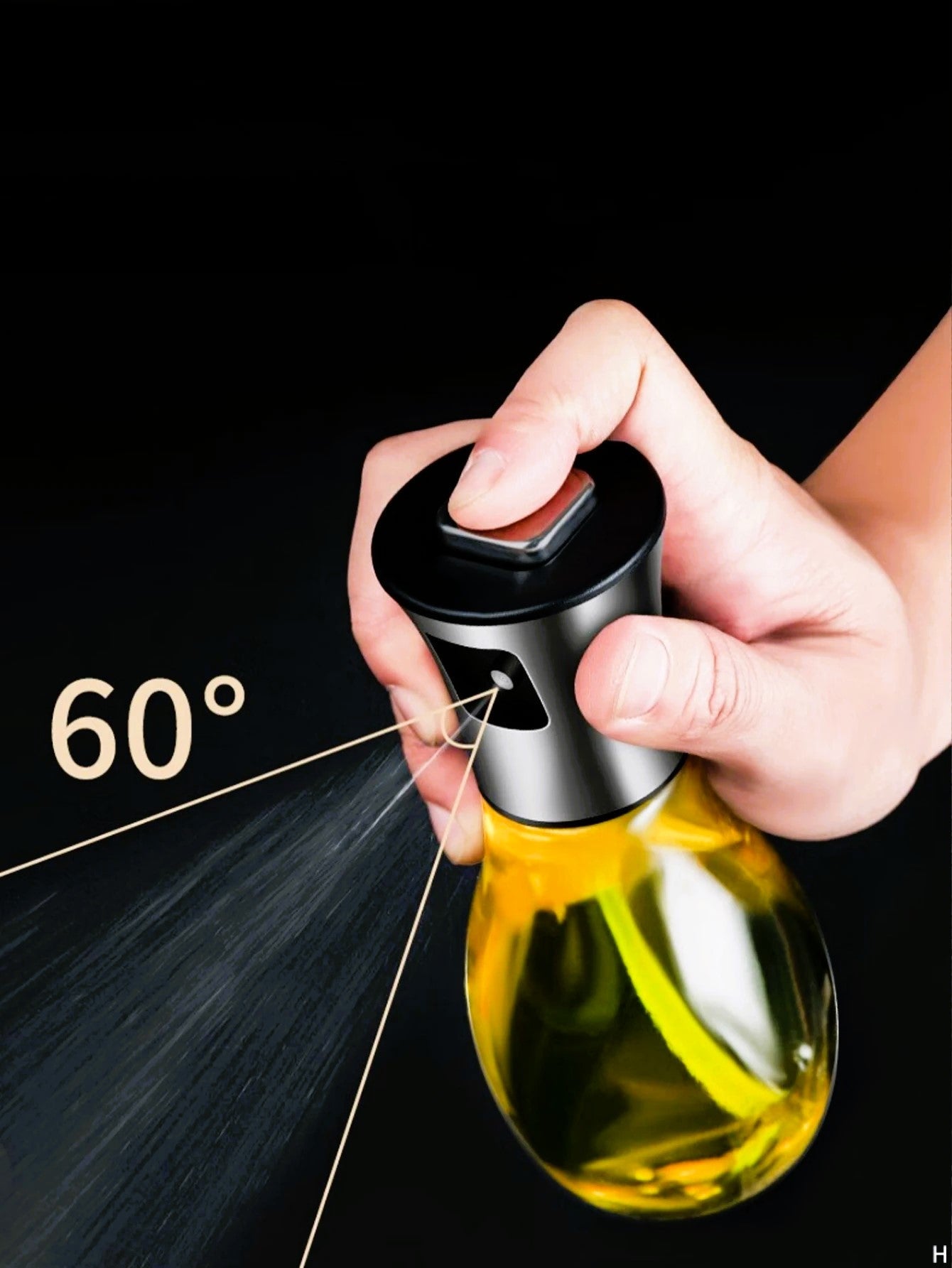 Olive Oil Dispenser Bottle for Kitchen,Oil Sprayer for Cooking,Oil Spray ,Household Oil Spray Bottle, Spray Glass Press Cooking Oil Bottle,BBQ Kitchen Leak Proof Oil Bottle