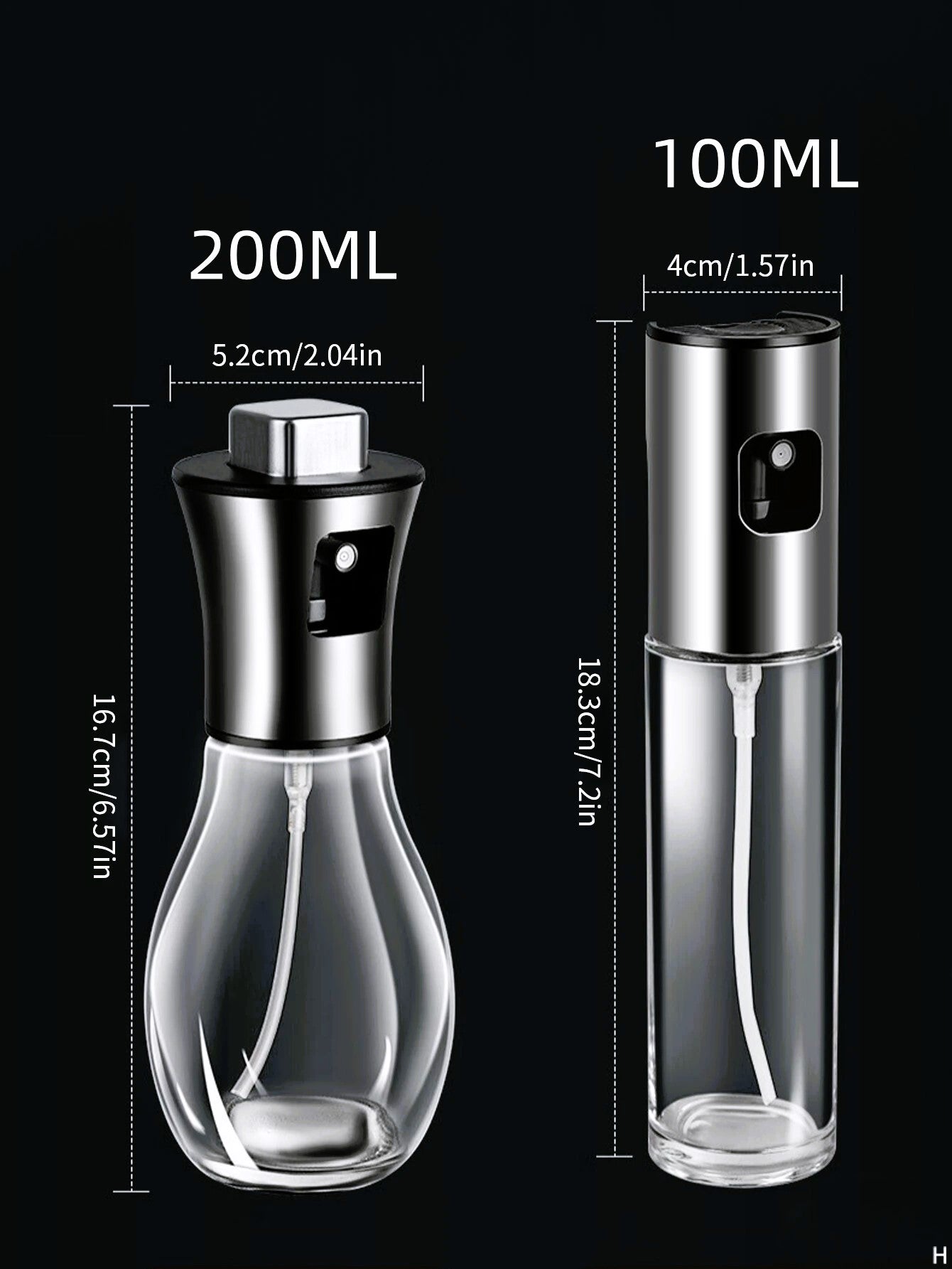 Olive Oil Dispenser Bottle for Kitchen,Oil Sprayer for Cooking,Oil Spray ,Household Oil Spray Bottle, Spray Glass Press Cooking Oil Bottle,BBQ Kitchen Leak Proof Oil Bottle